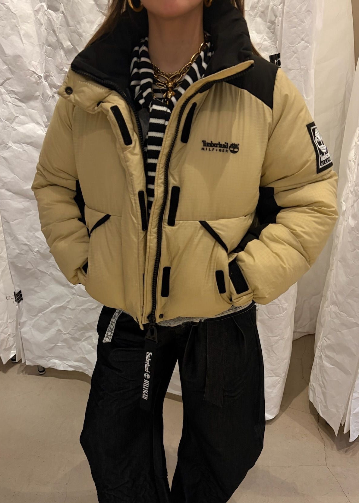 Tommy Hilfiger x Timberland Pufferjacket Beige