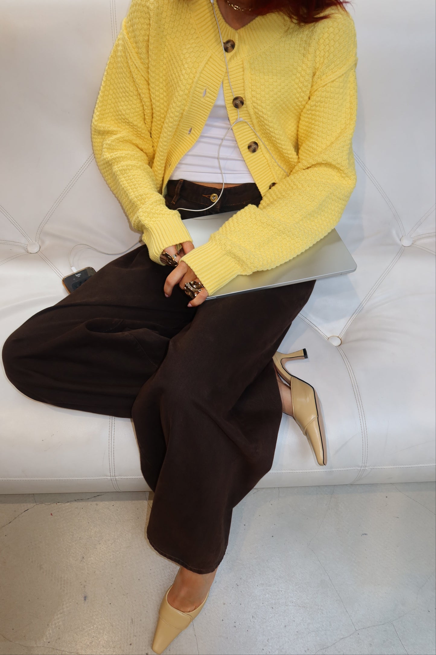 Free people Yellow - cardigan