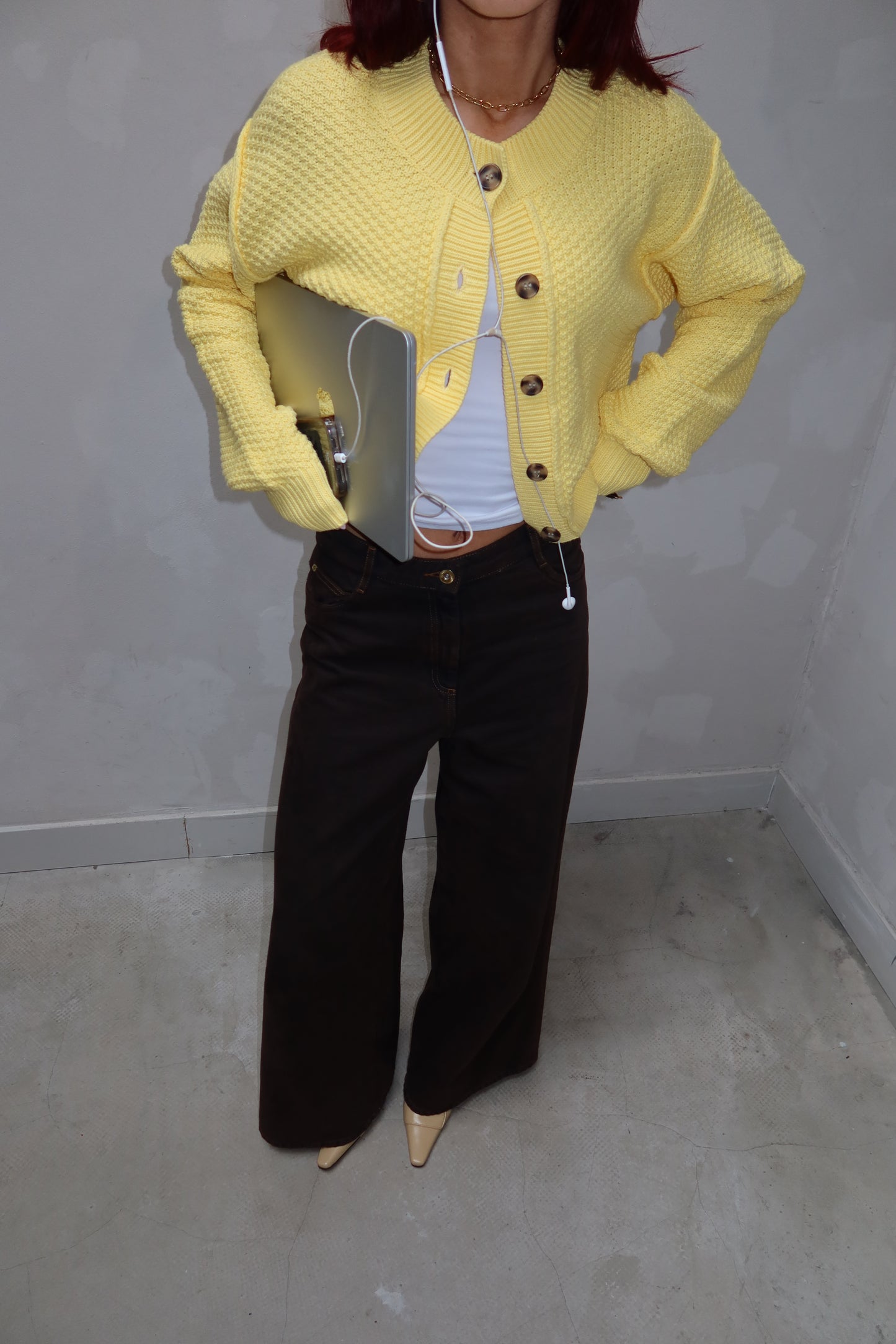 Free people Yellow - cardigan