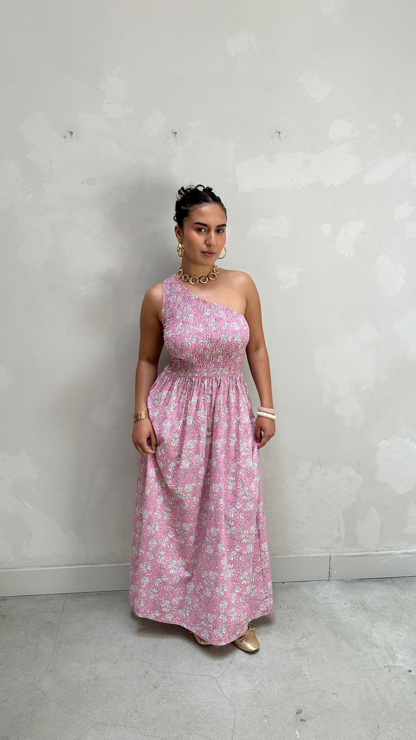 The new society flower one shoulder - Dress