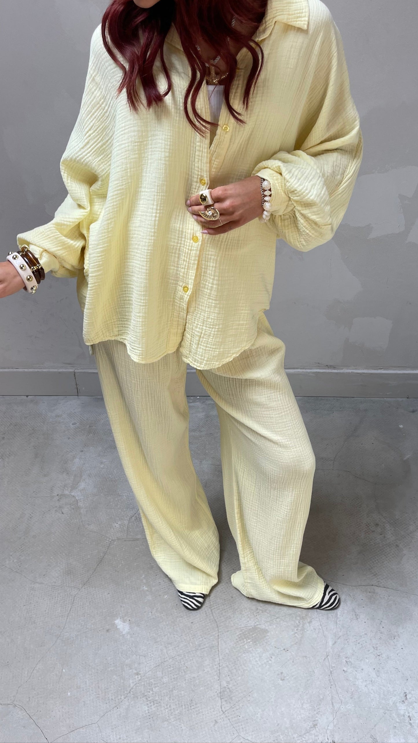 Butter yellow cotton set - Curated by UME