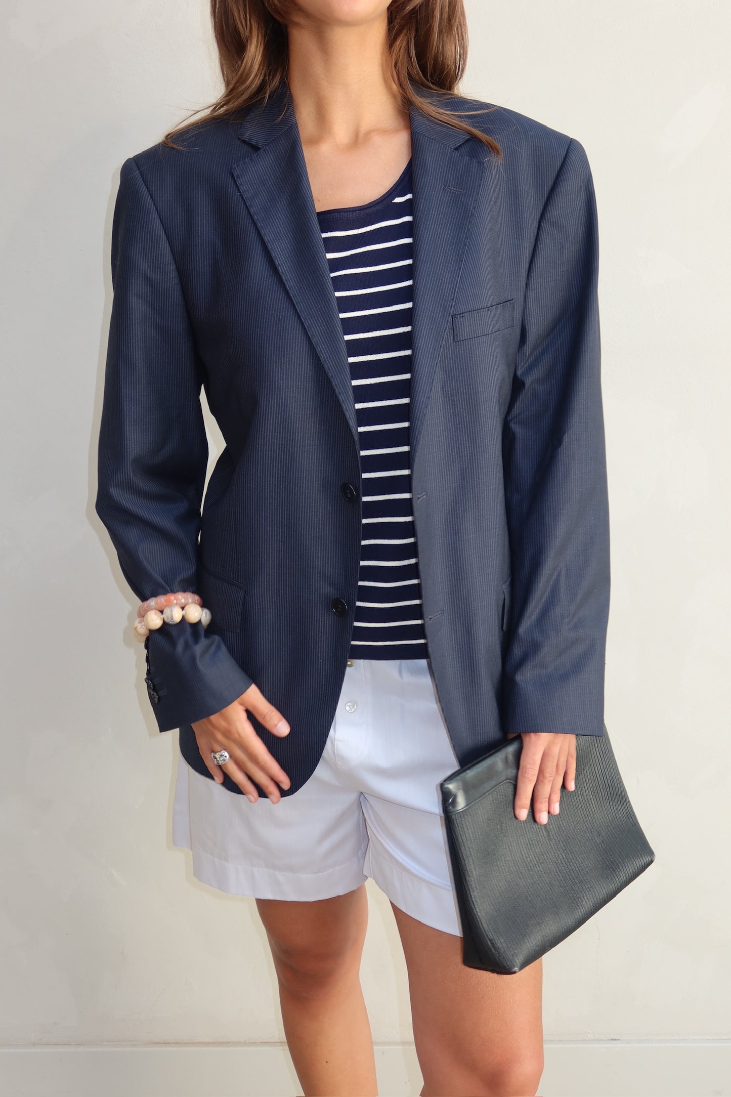 Upcyled blazer with open back - By UME