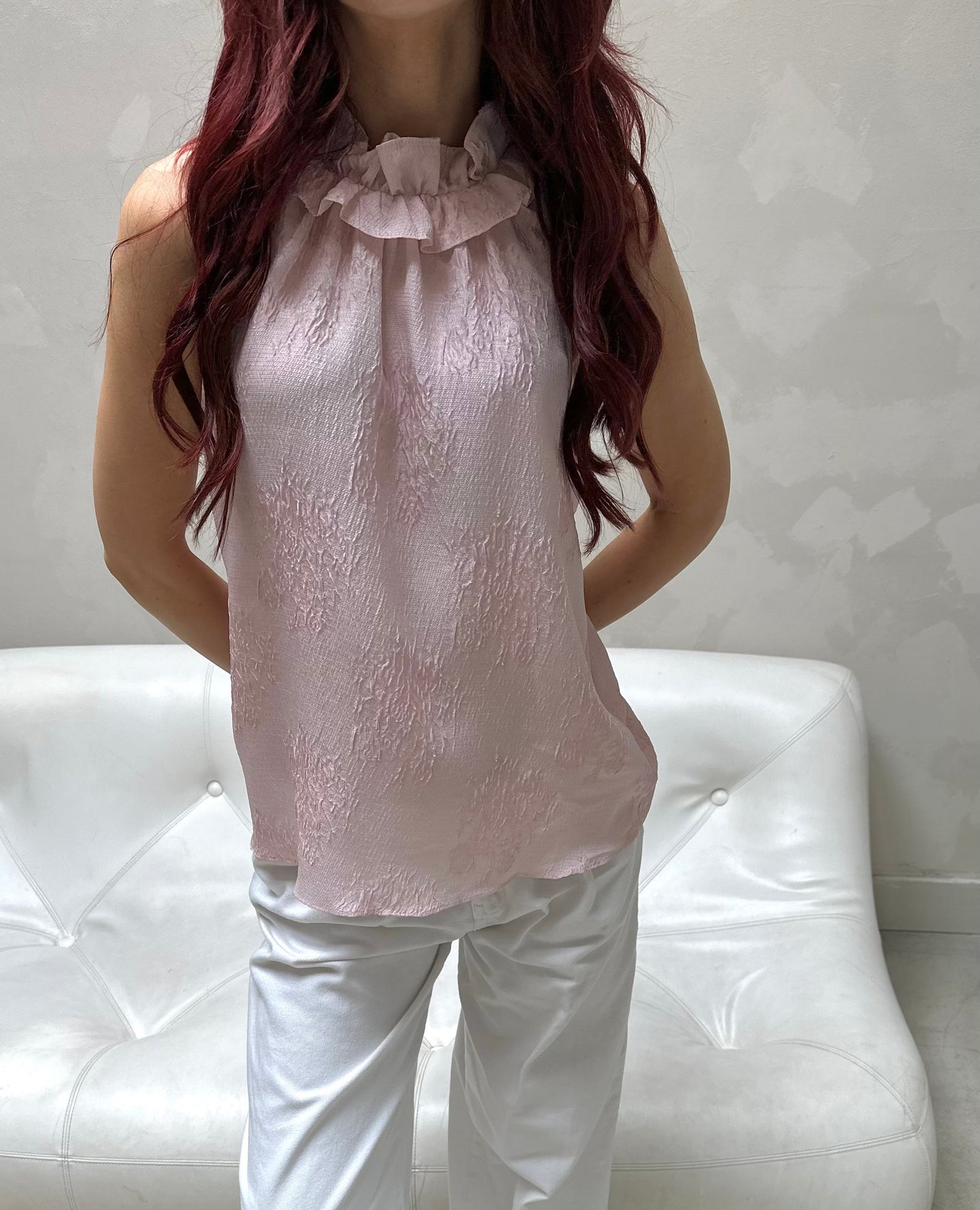 Hofmann blushed pink embroidered - Top