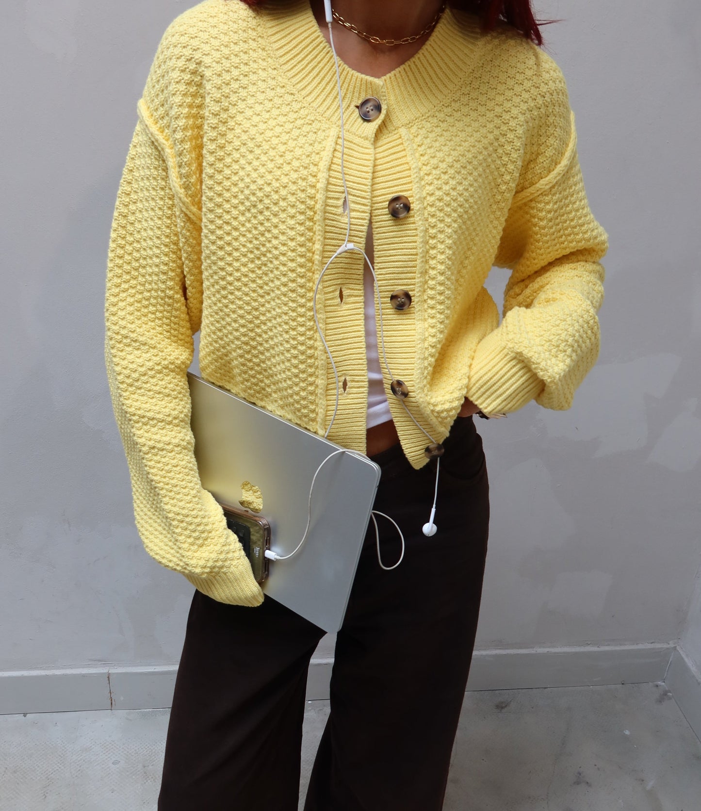 Free people Yellow - cardigan