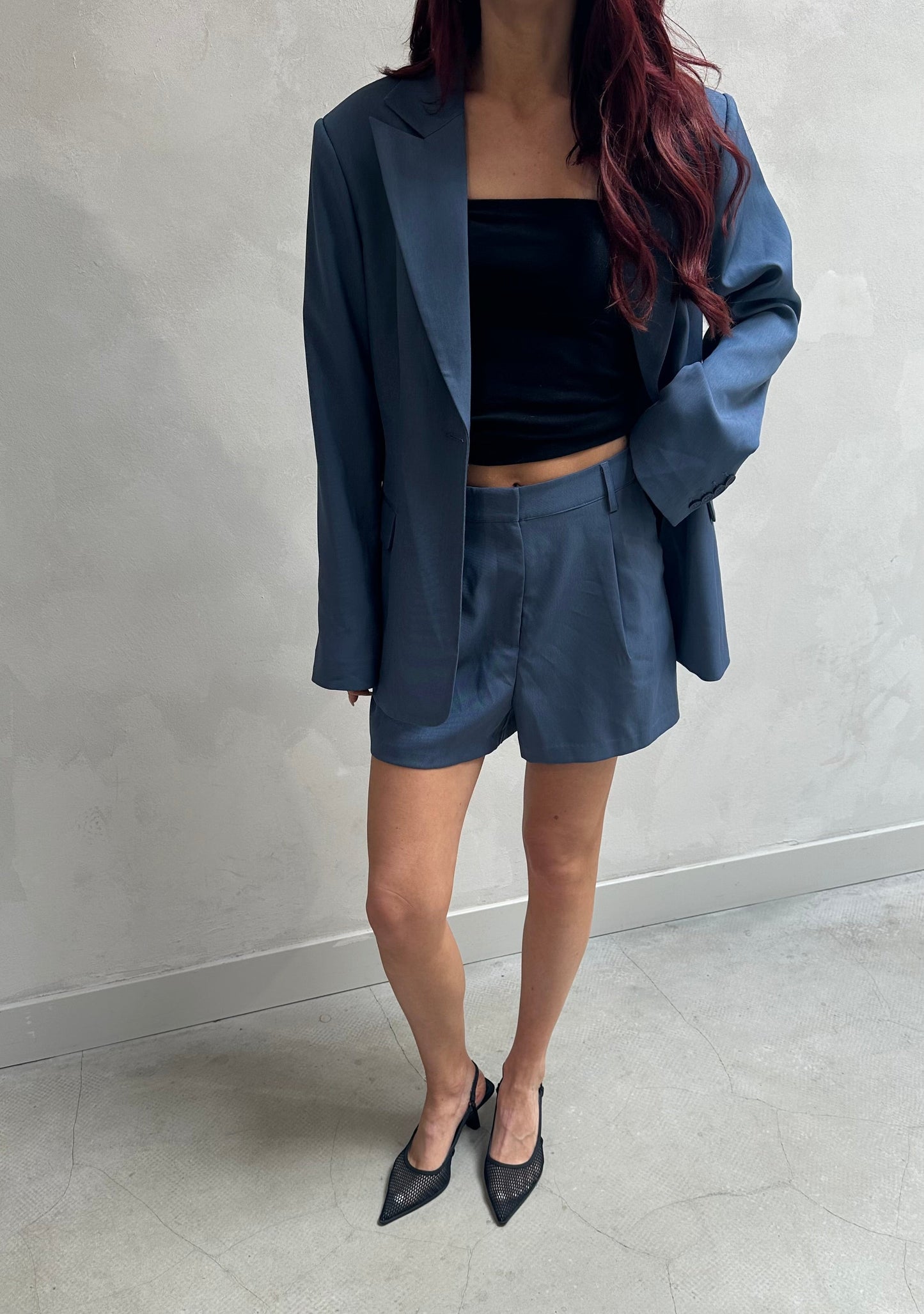 Na-kd Midnight blue suit - Blazer & short
