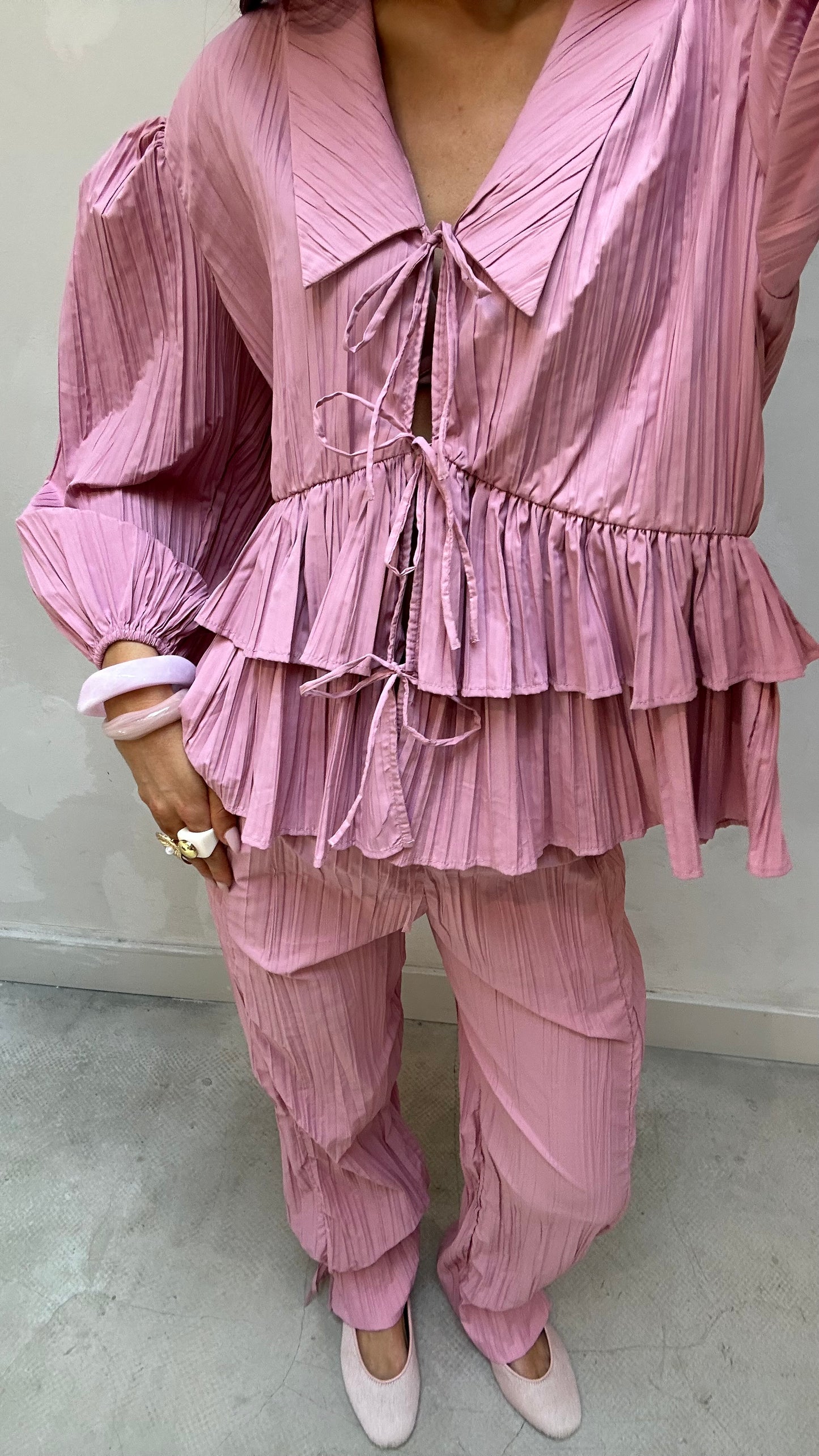 Stine Goya pink bow - Blouse