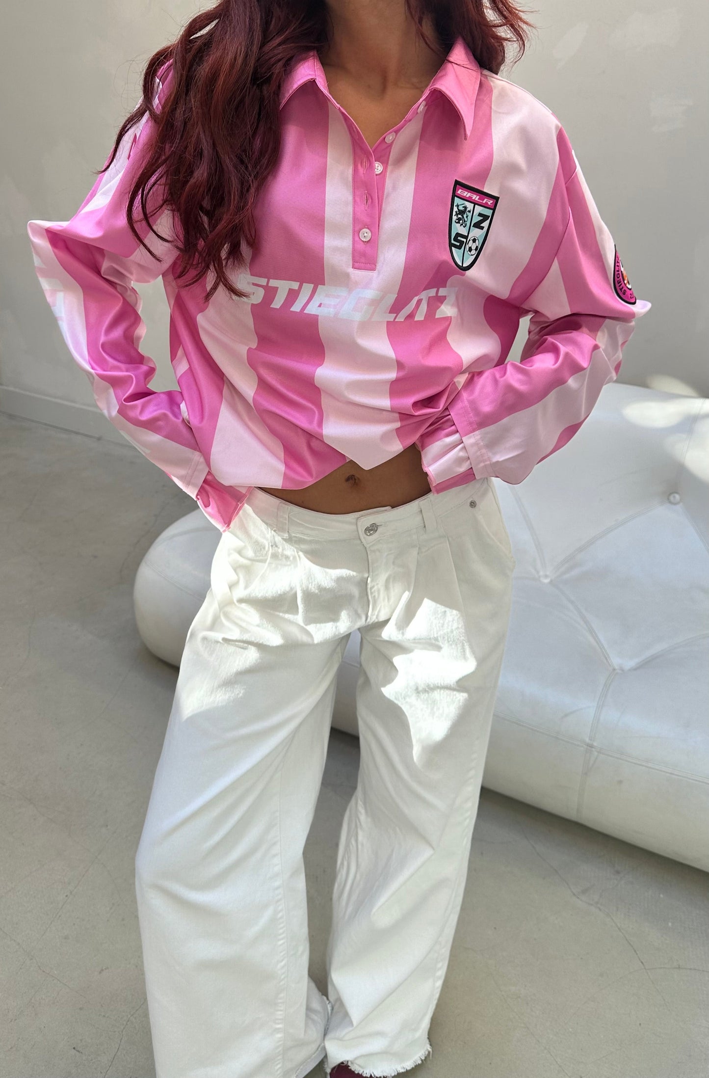 Stieglitz X Balr Pink striped - Longsleeve