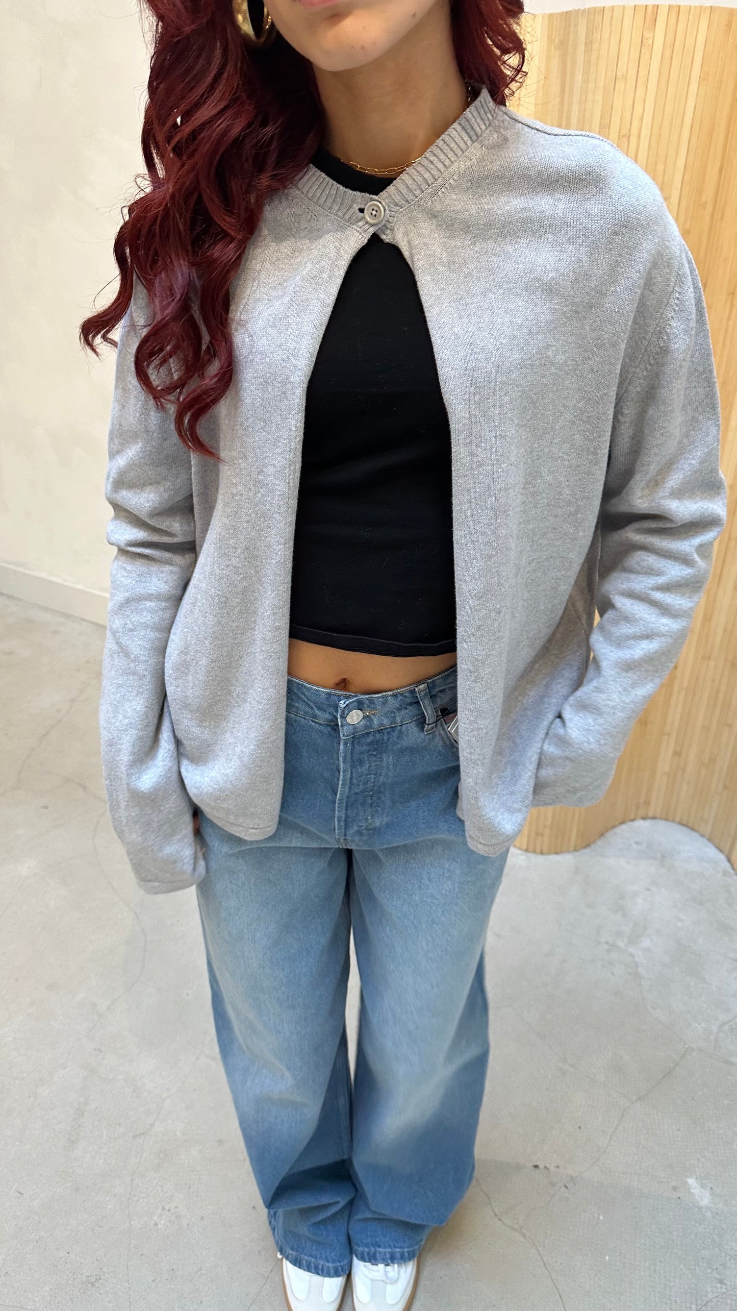 Djerf avenue grey - cardigan