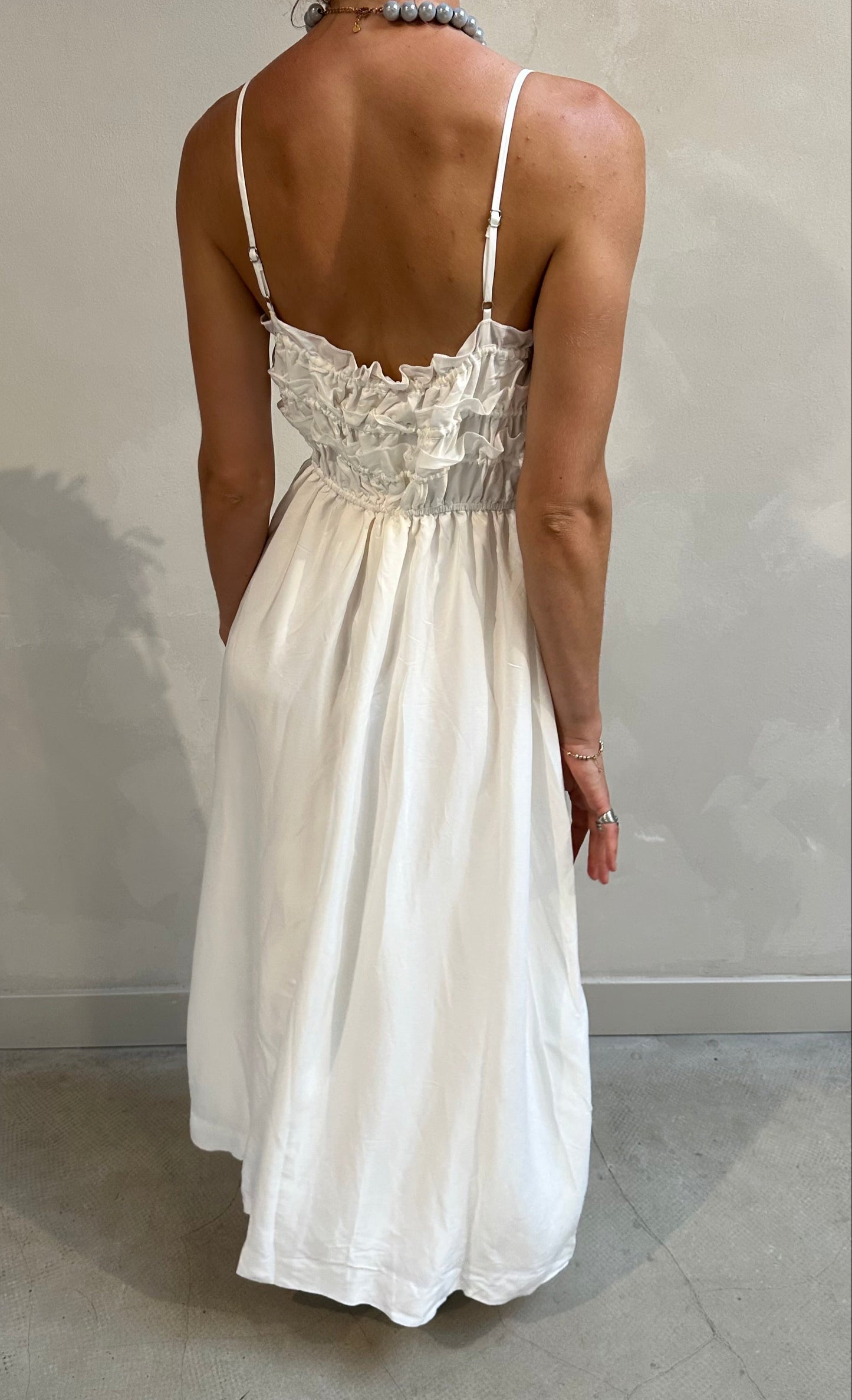 Lost in Lunar White flowy - Maxi dress