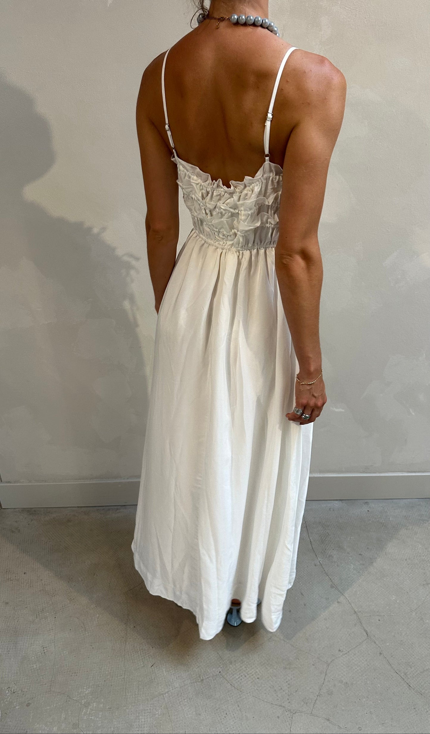 Lost in Lunar White flowy - Maxi dress