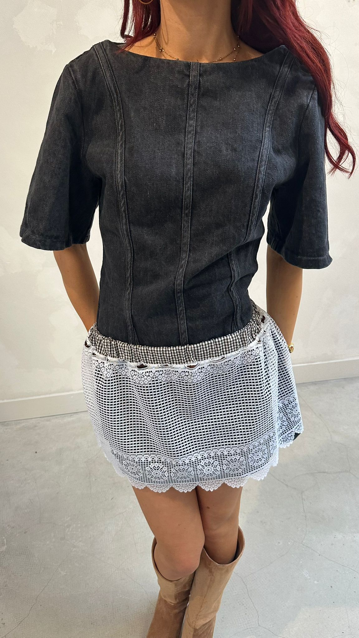 The Elise lace skirt - upcycled by ume