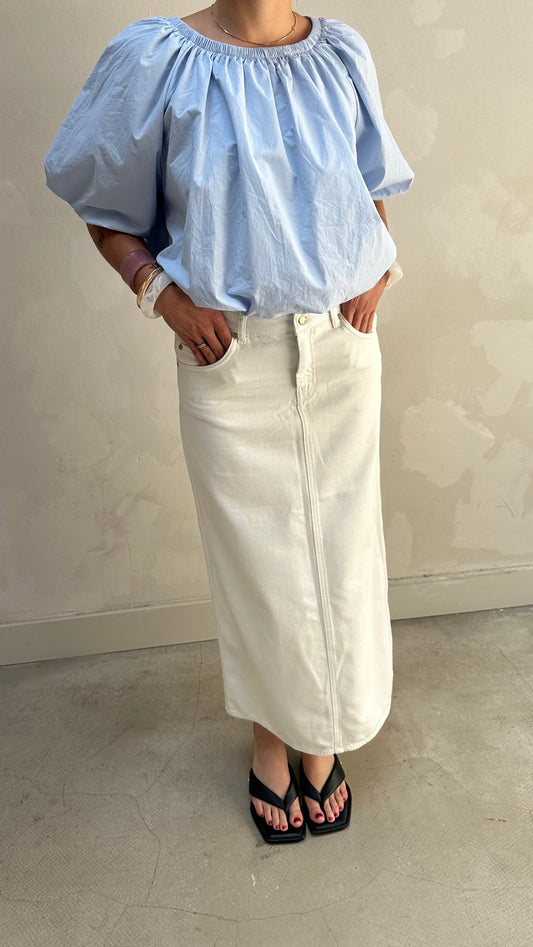 ESSENTIEL ANTWERP white denim - Skirt