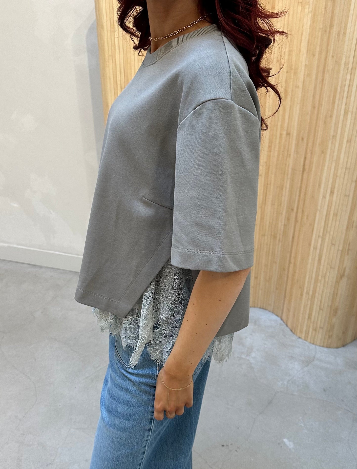 Munthe lace grey - tshirt