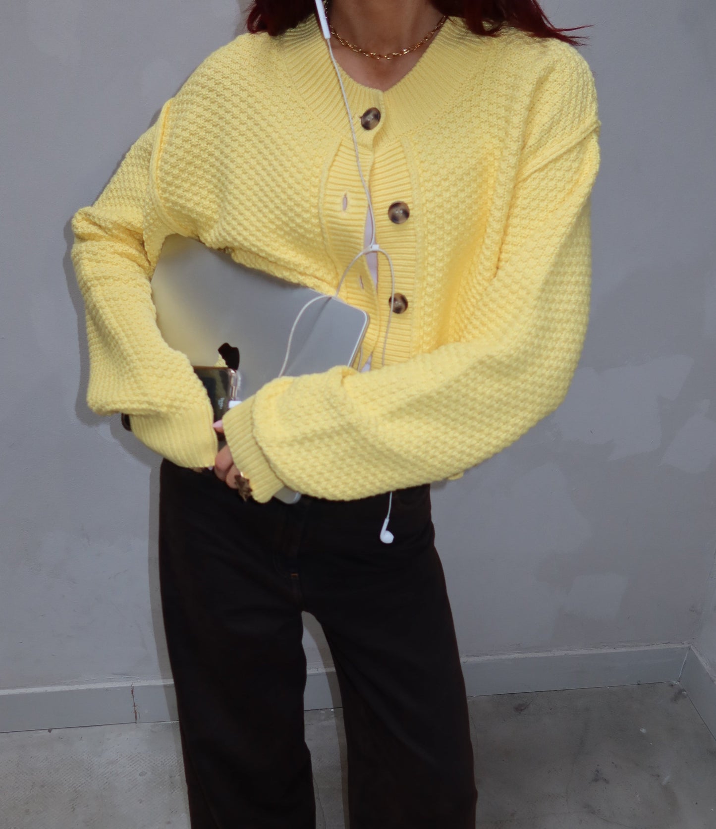 Free people Yellow - cardigan