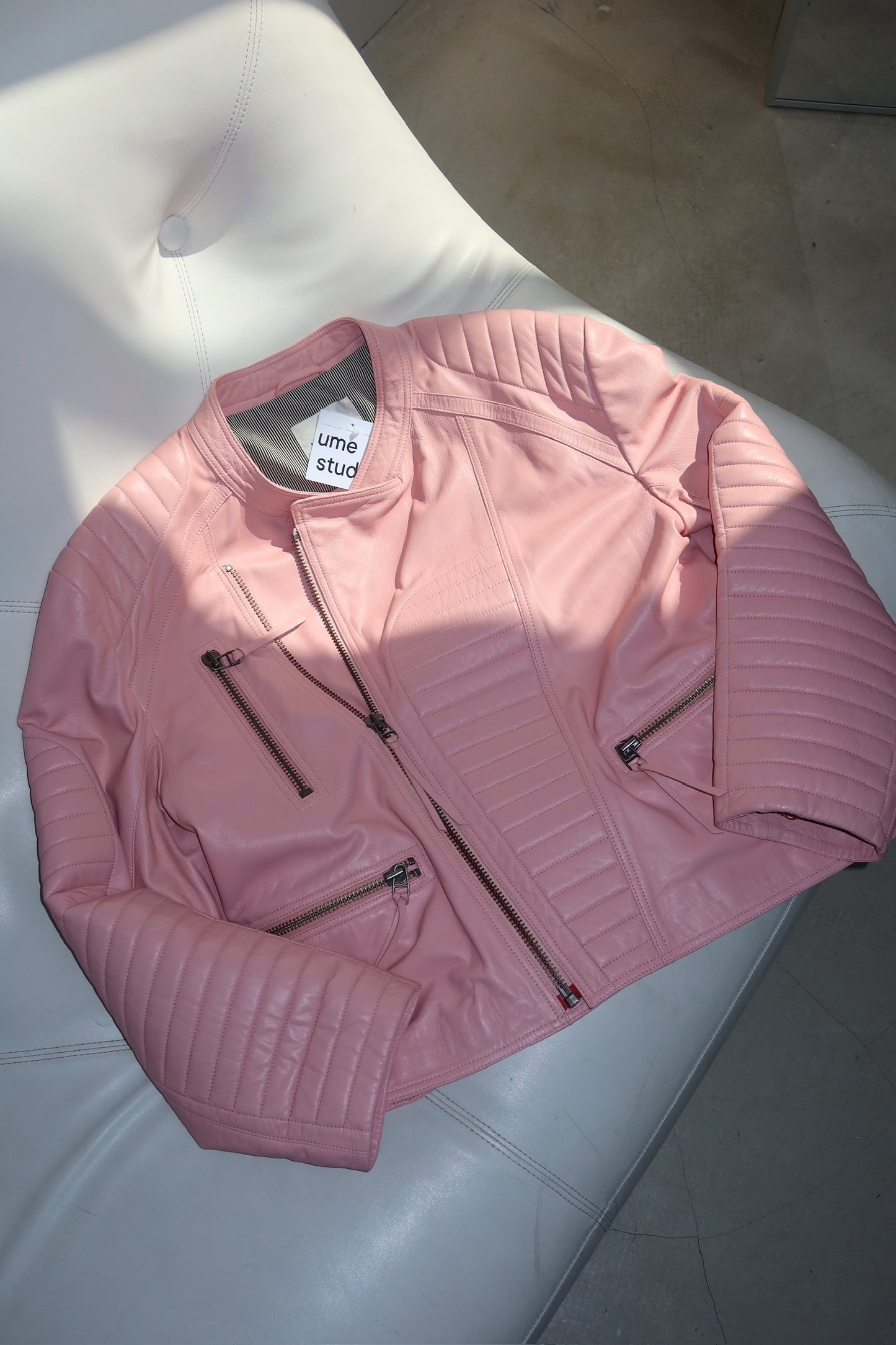 Munthe pink leather - Jacket