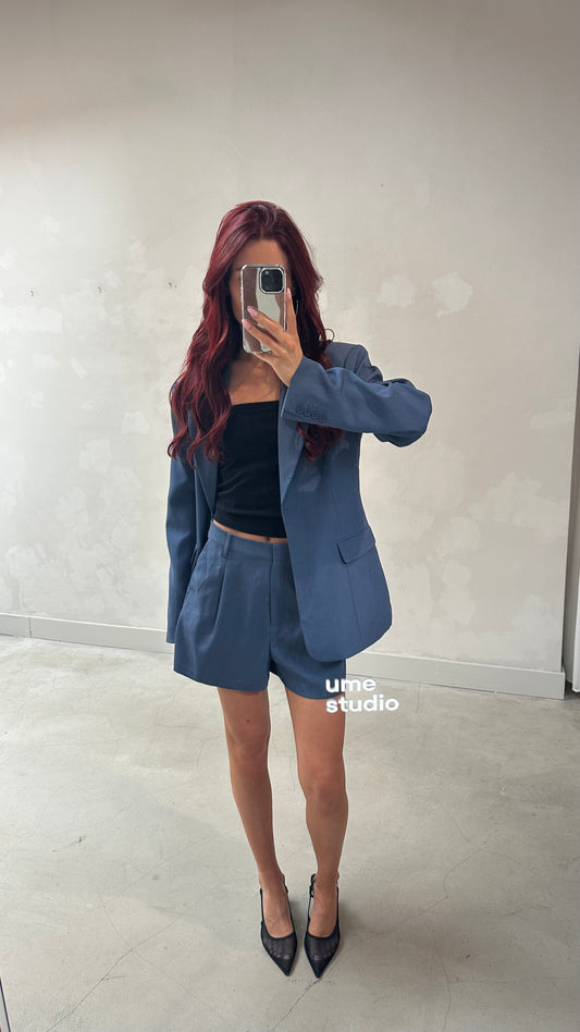 Na-kd Midnight blue suit  - Blazer & short