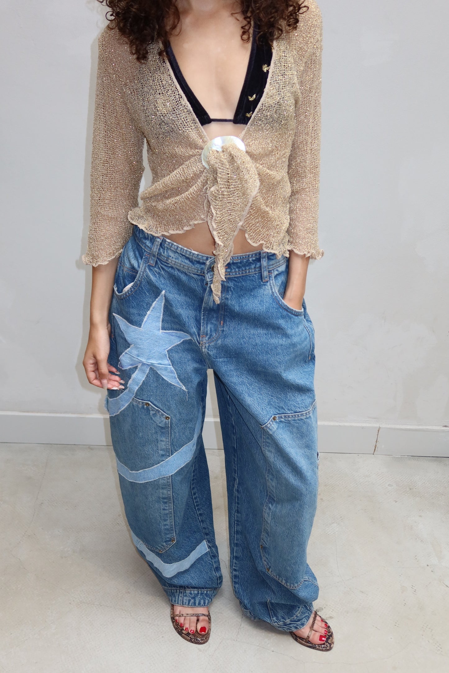 Star jeans - upcycled by ume