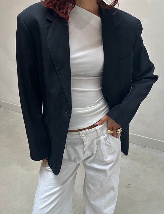 ARKET linen Black - Blazer