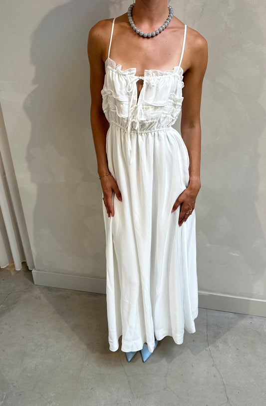 Lost in Lunar White flowy - Maxi dress