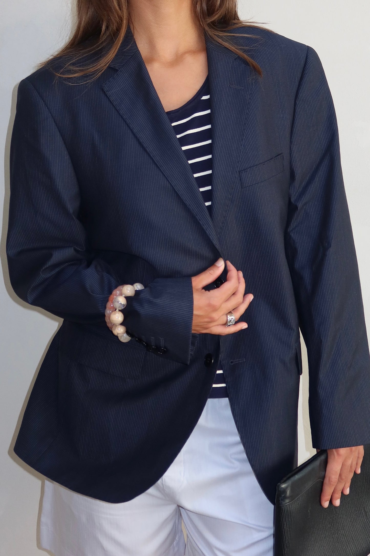 Upcyled blazer with open back - By UME