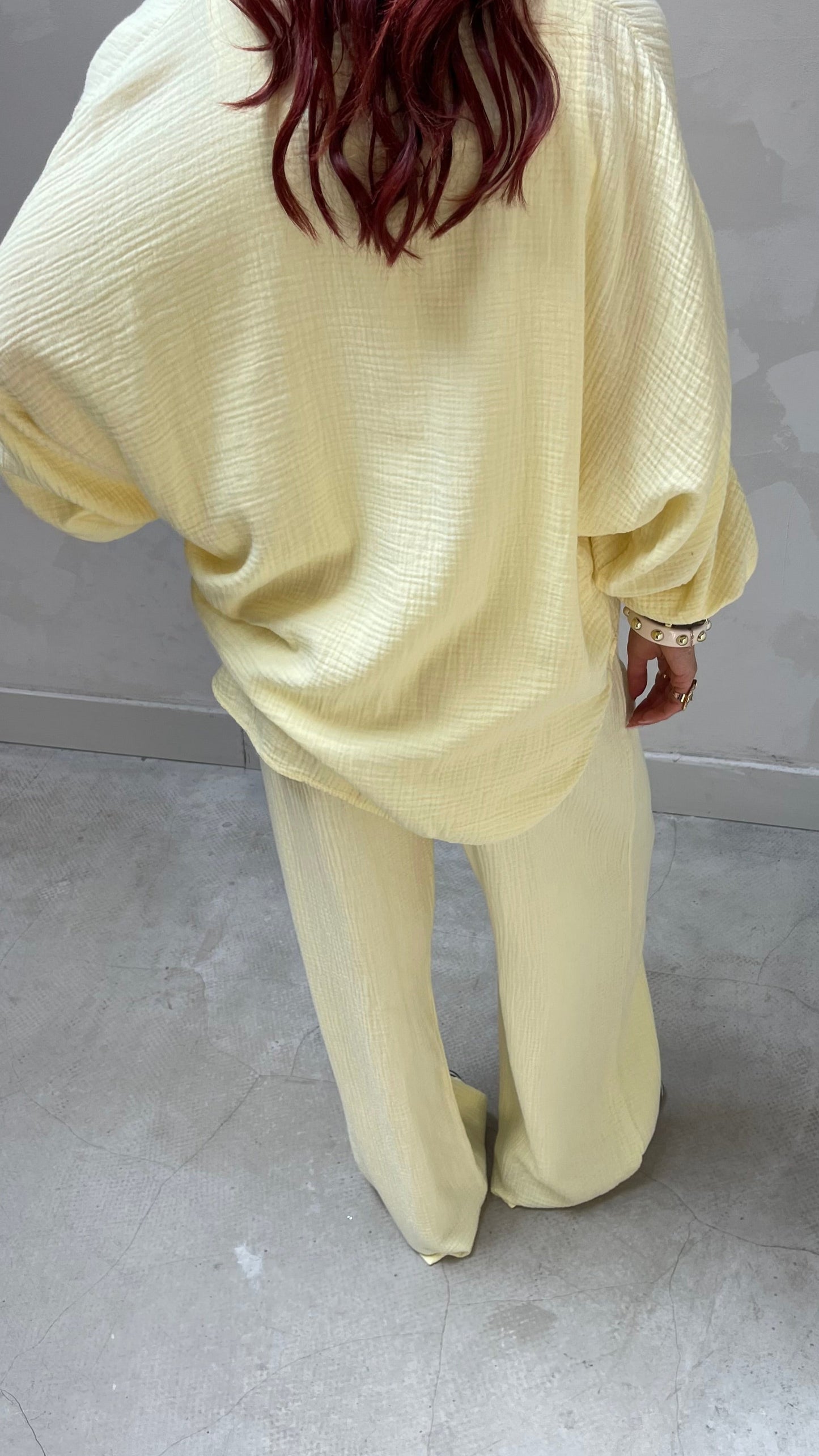 Butter yellow cotton set - Curated by UME