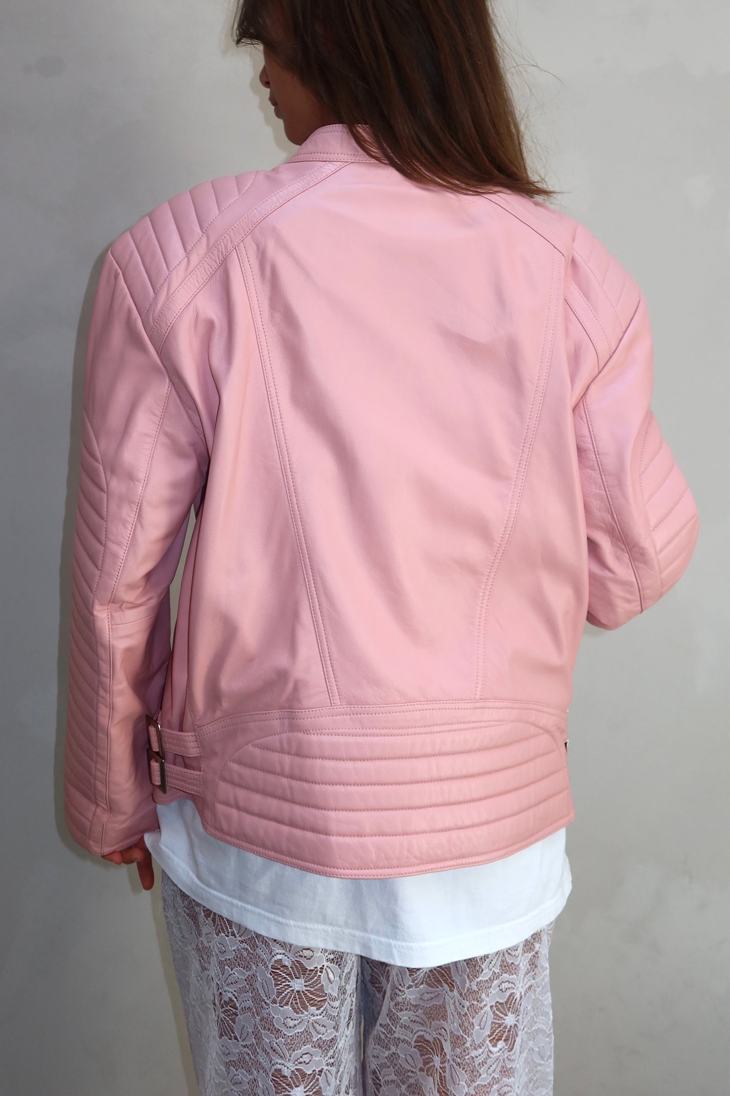 Munthe pink leather - Jacket