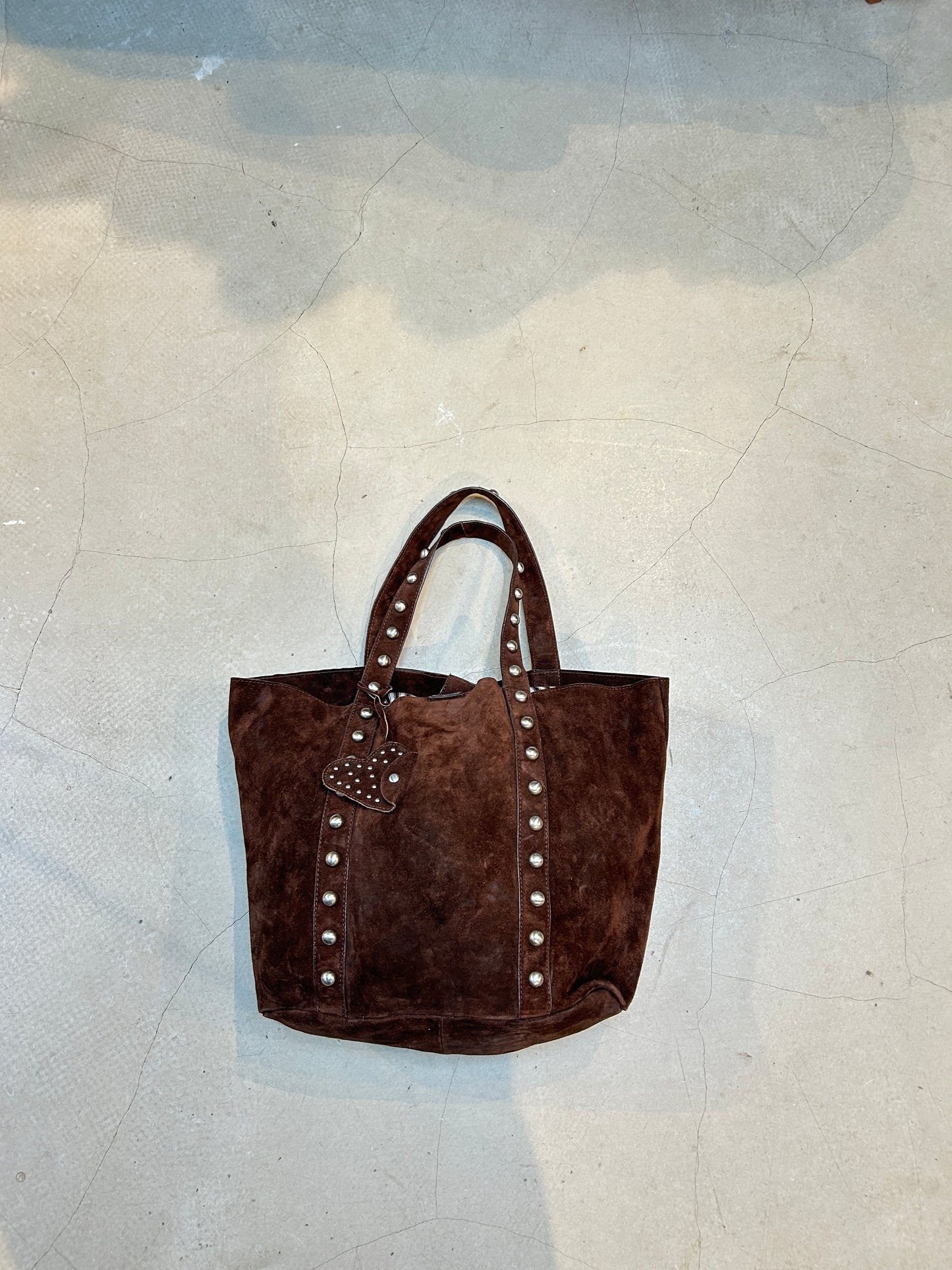 Commense Button Shoulder Bag Brown - UME STUDIO