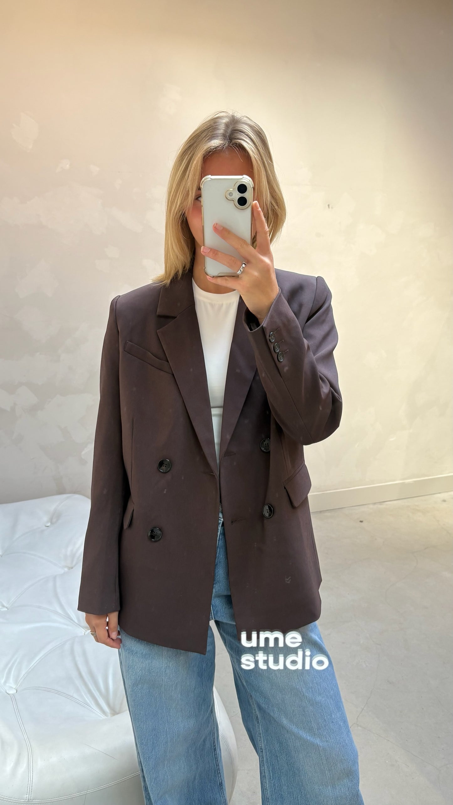 NA-KD brown - blazer