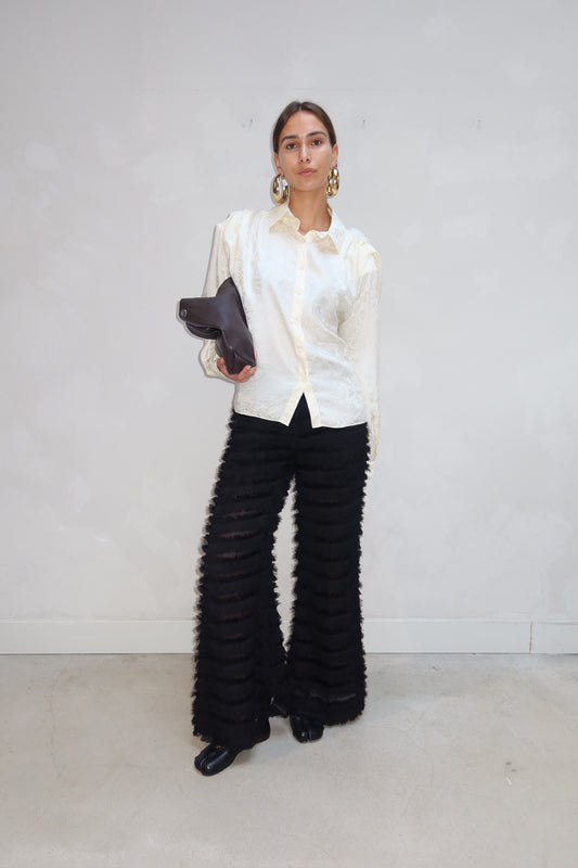 Munthe - Ruffle pants black