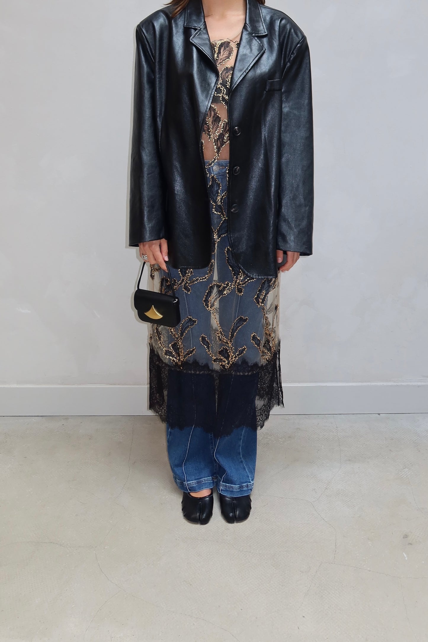 Munthe - See through shimmer dress
