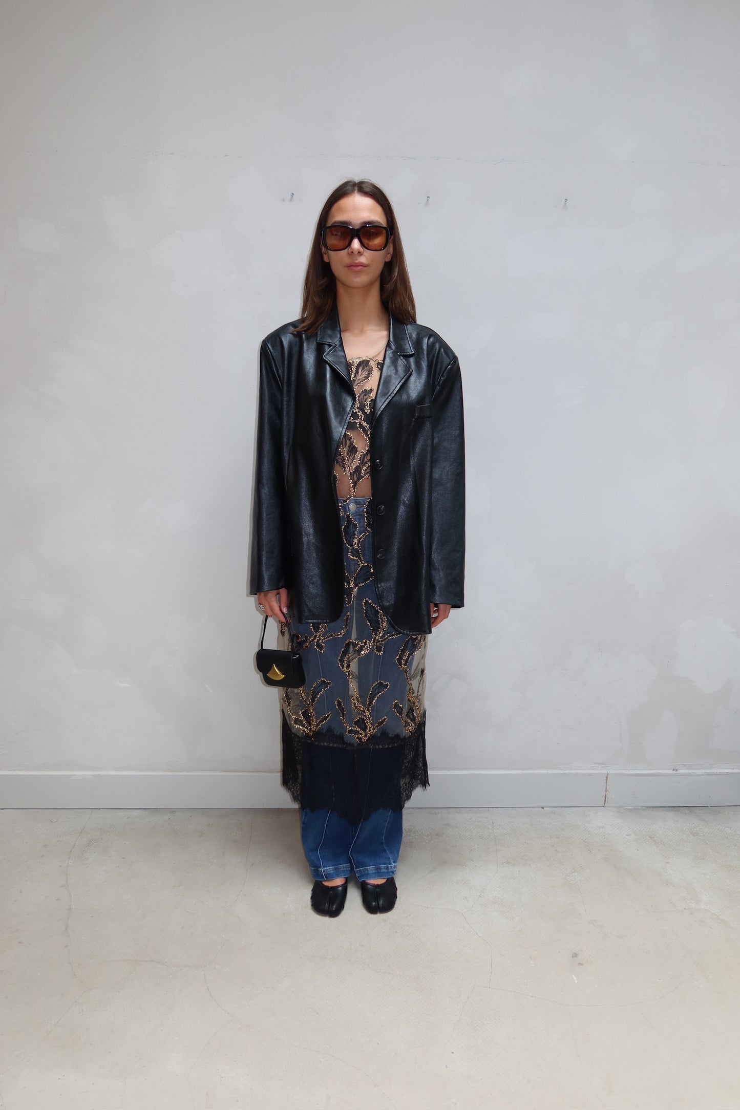 Munthe - See through shimmer dress