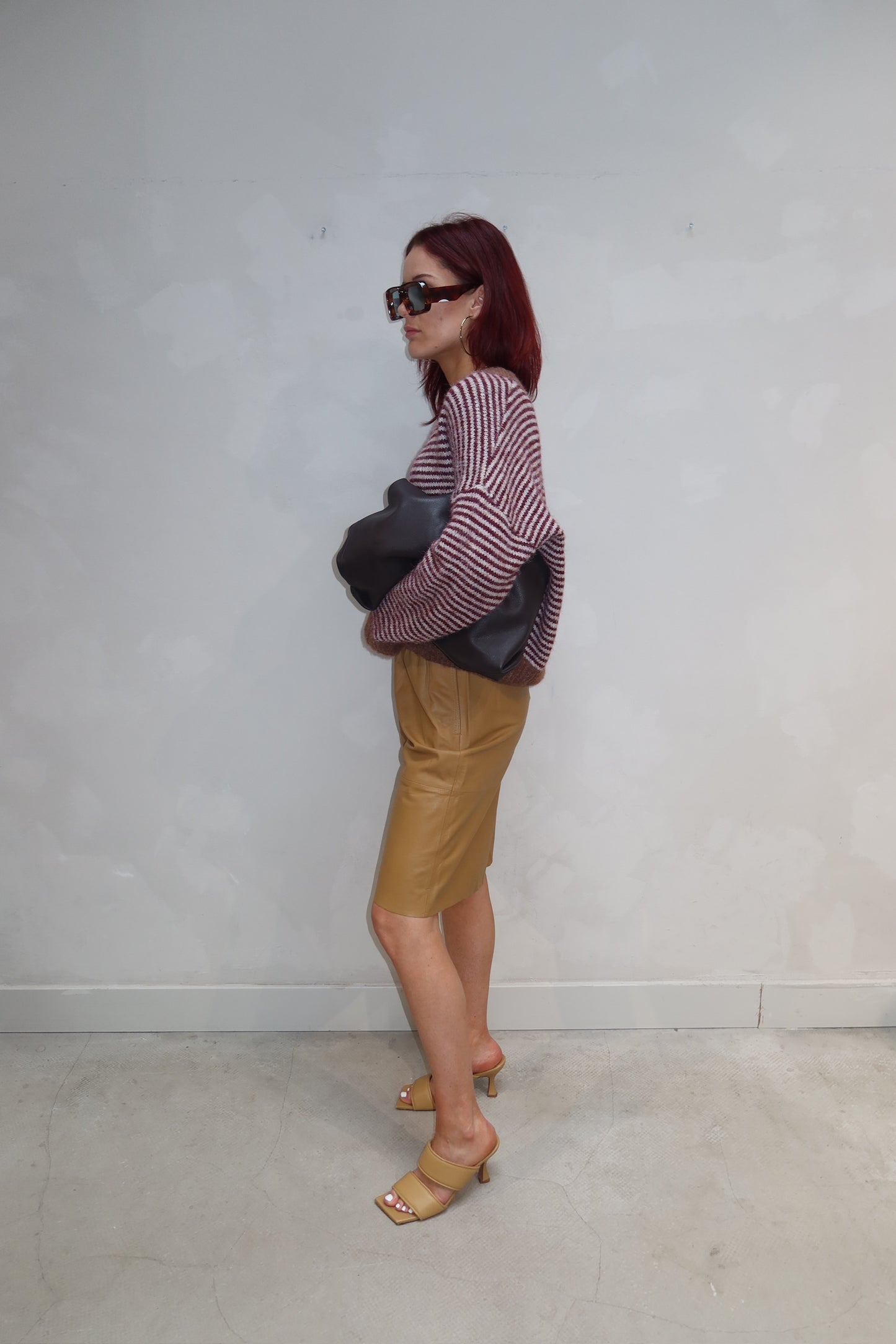 Striped Sweater Red - Curated by UME - UME STUDIO