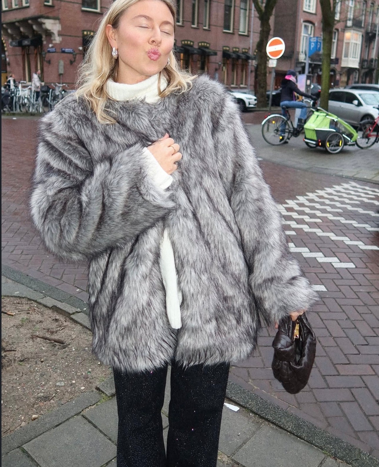 Gestuz furry Grey - Jacket