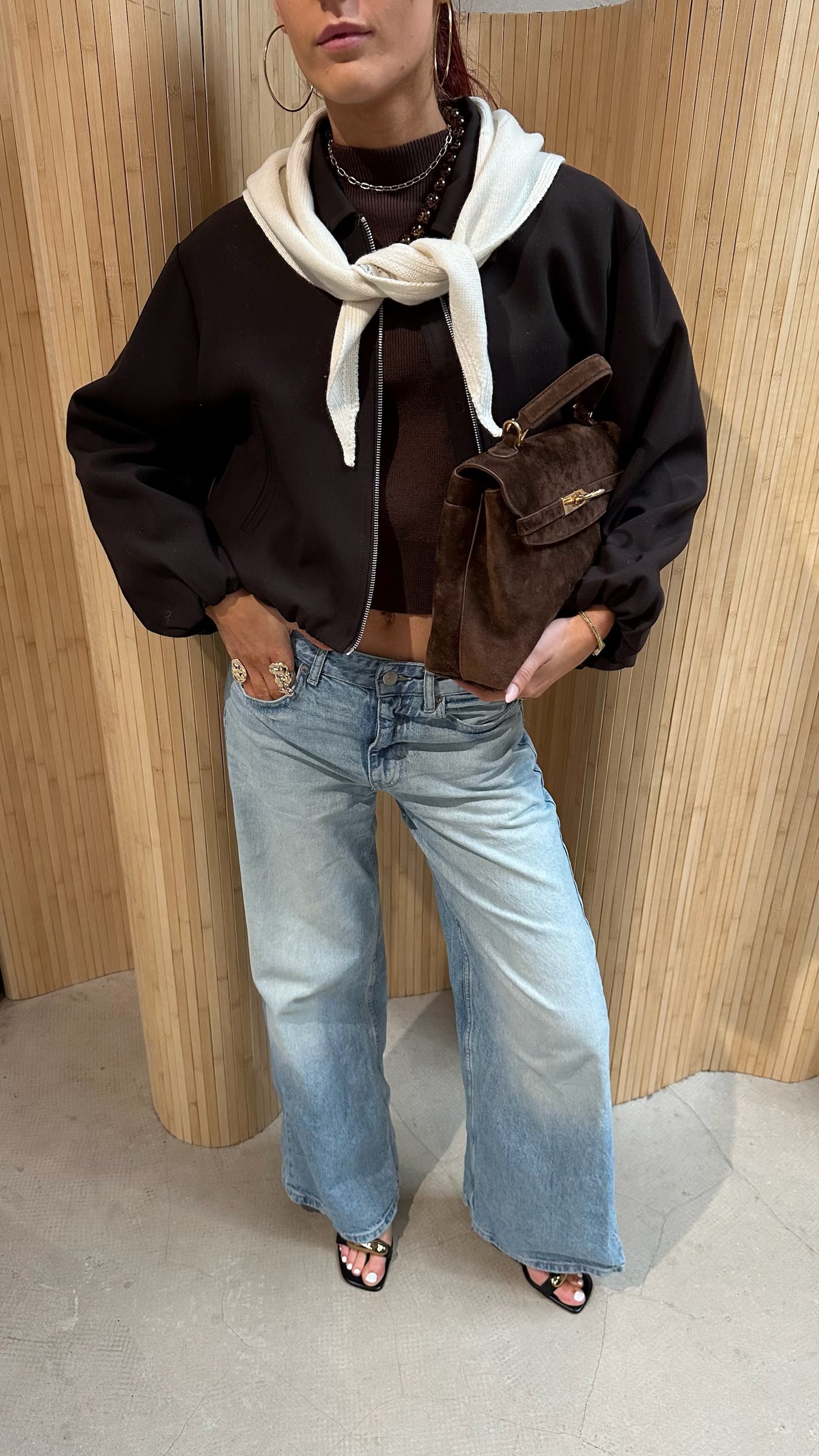 Chique Jacket Brown - Curated By Ume