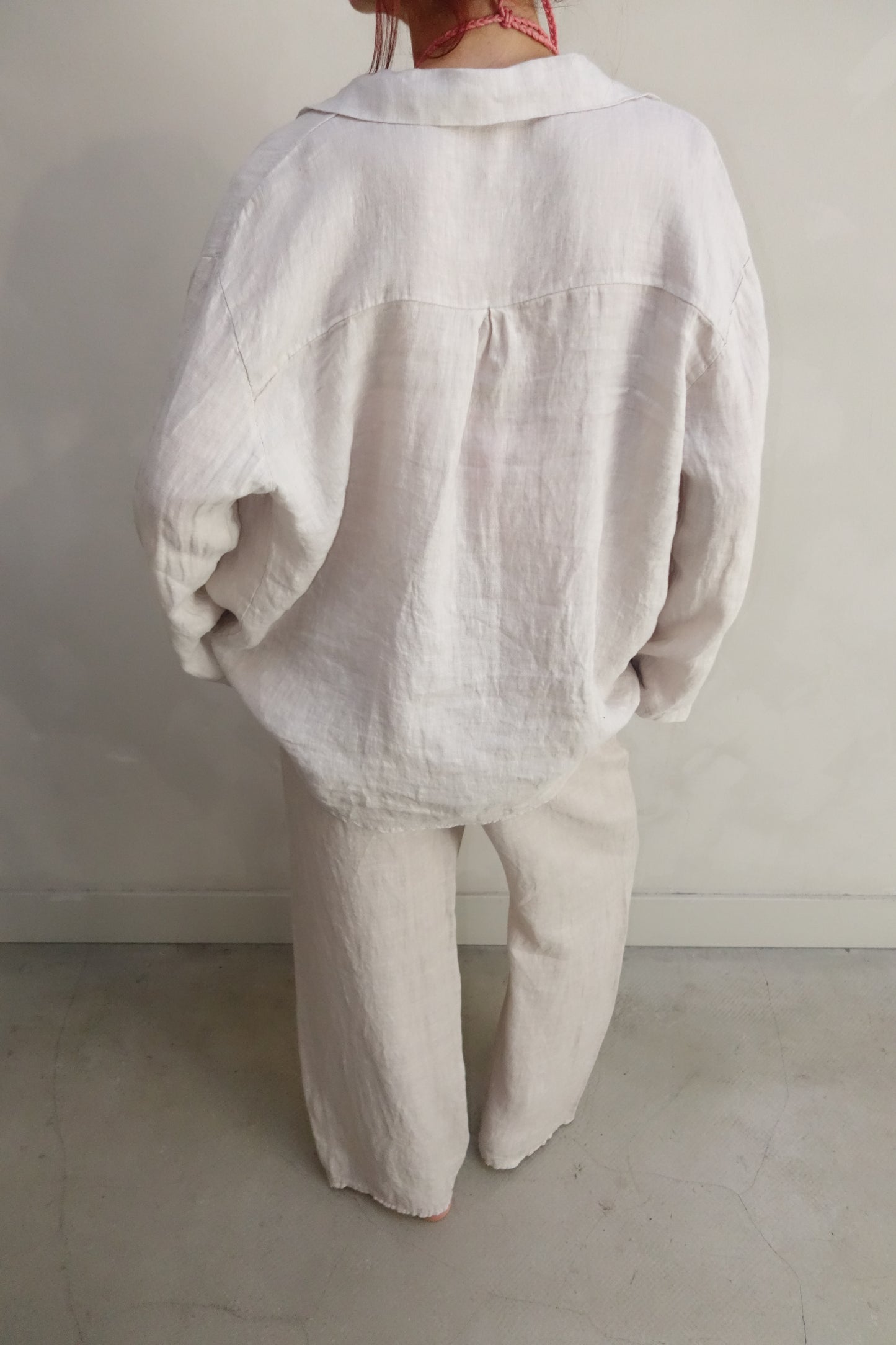 Sand linen pants - Curated by UME