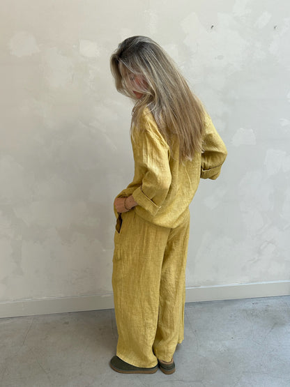 Ume Linen Set -  Blouse Yellow