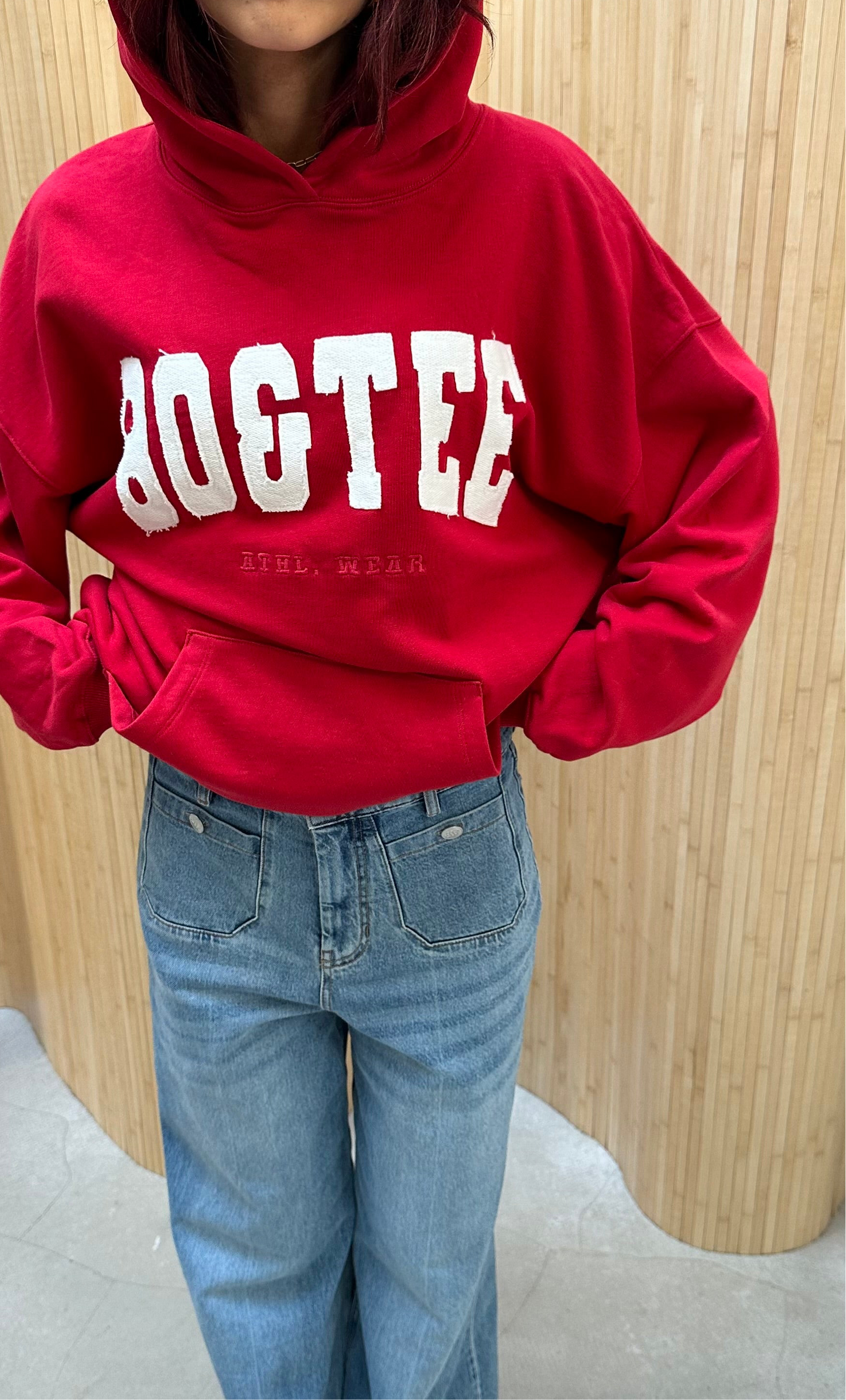 Bo & tee red - hoodie