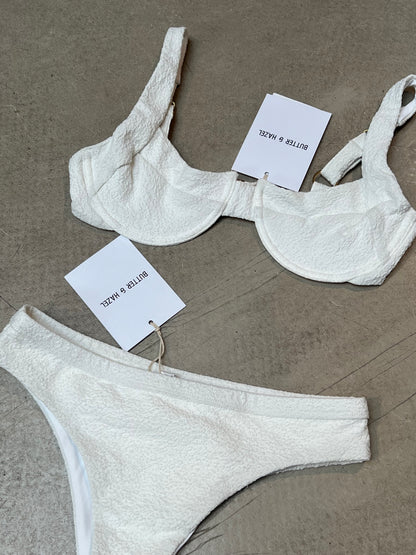 Butter & Hazel - Classic White Bikini Set