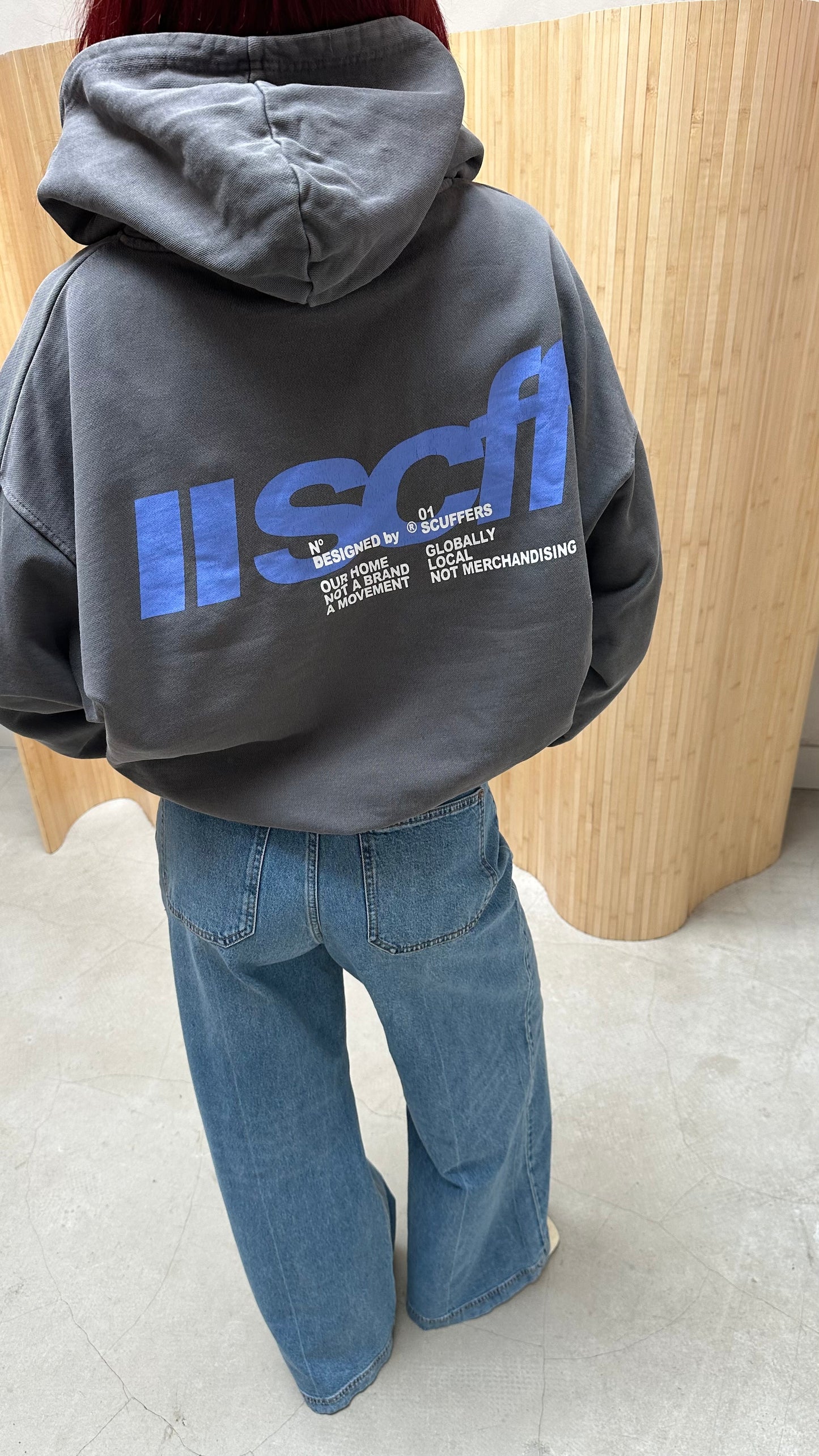 Scuffers blue graphic - hoodie