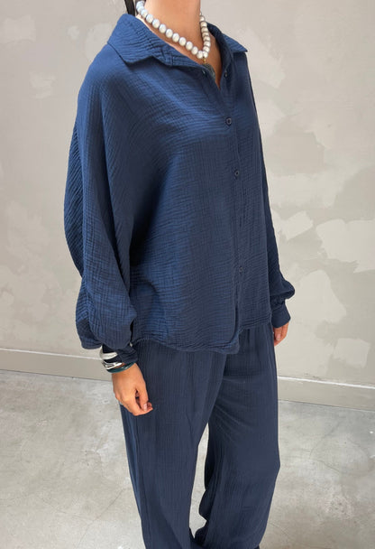Navy cotton set - Curated by UME
