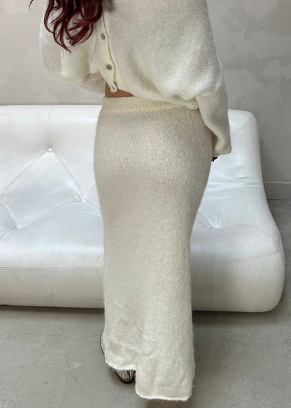 Gestuz white wool - skirt