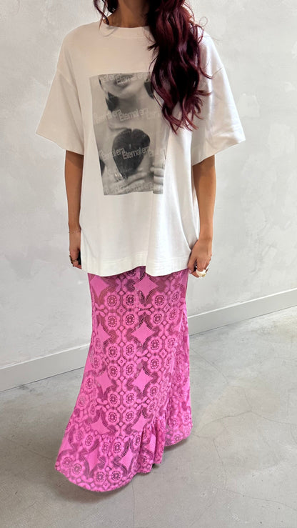 Lace skirt pink - Curated by UME