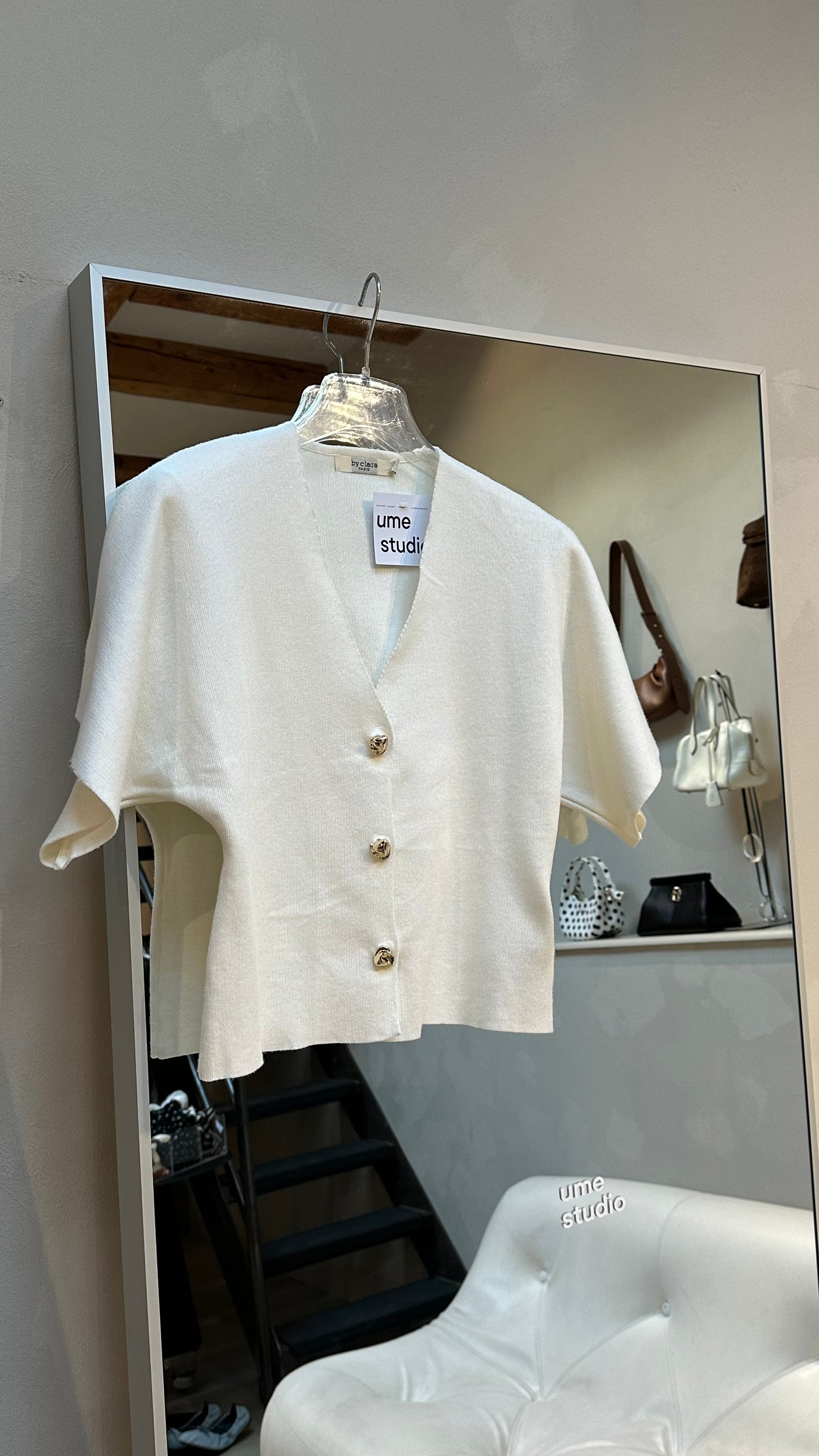 White vest - curated by ume - UME STUDIO