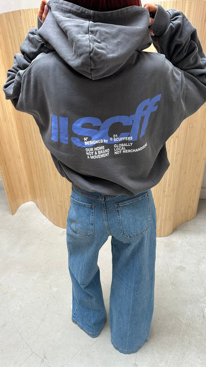 Scuffers blue graphic - hoodie