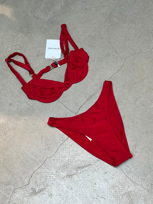 Butter & Hazel - Classic Red Bikini Set