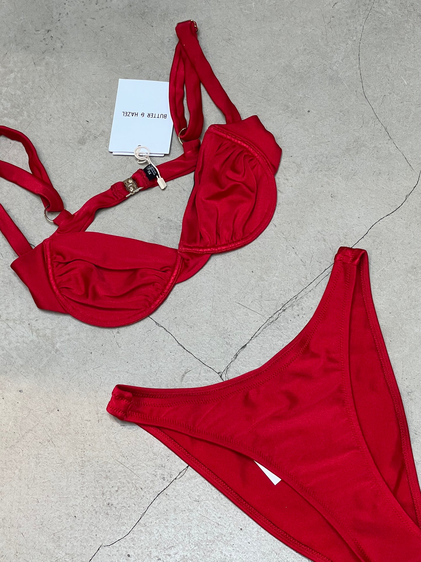 Butter & Hazel - Classic Red Bikini Set