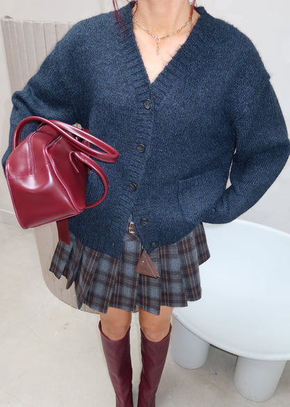 Weekday dark Blue wool - Cardigan