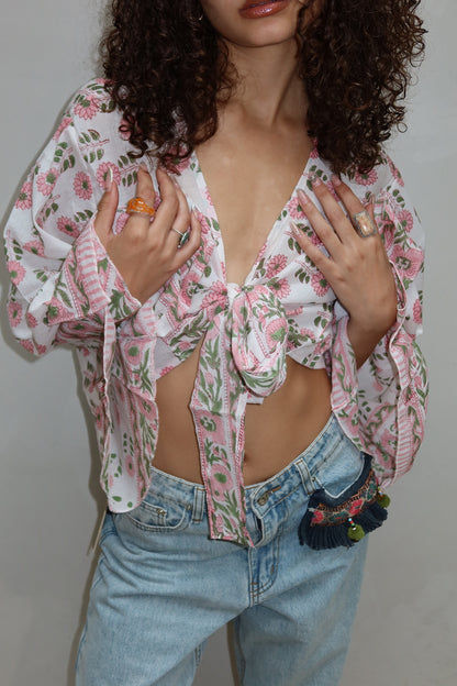 Curated by ume - Flower Blouse