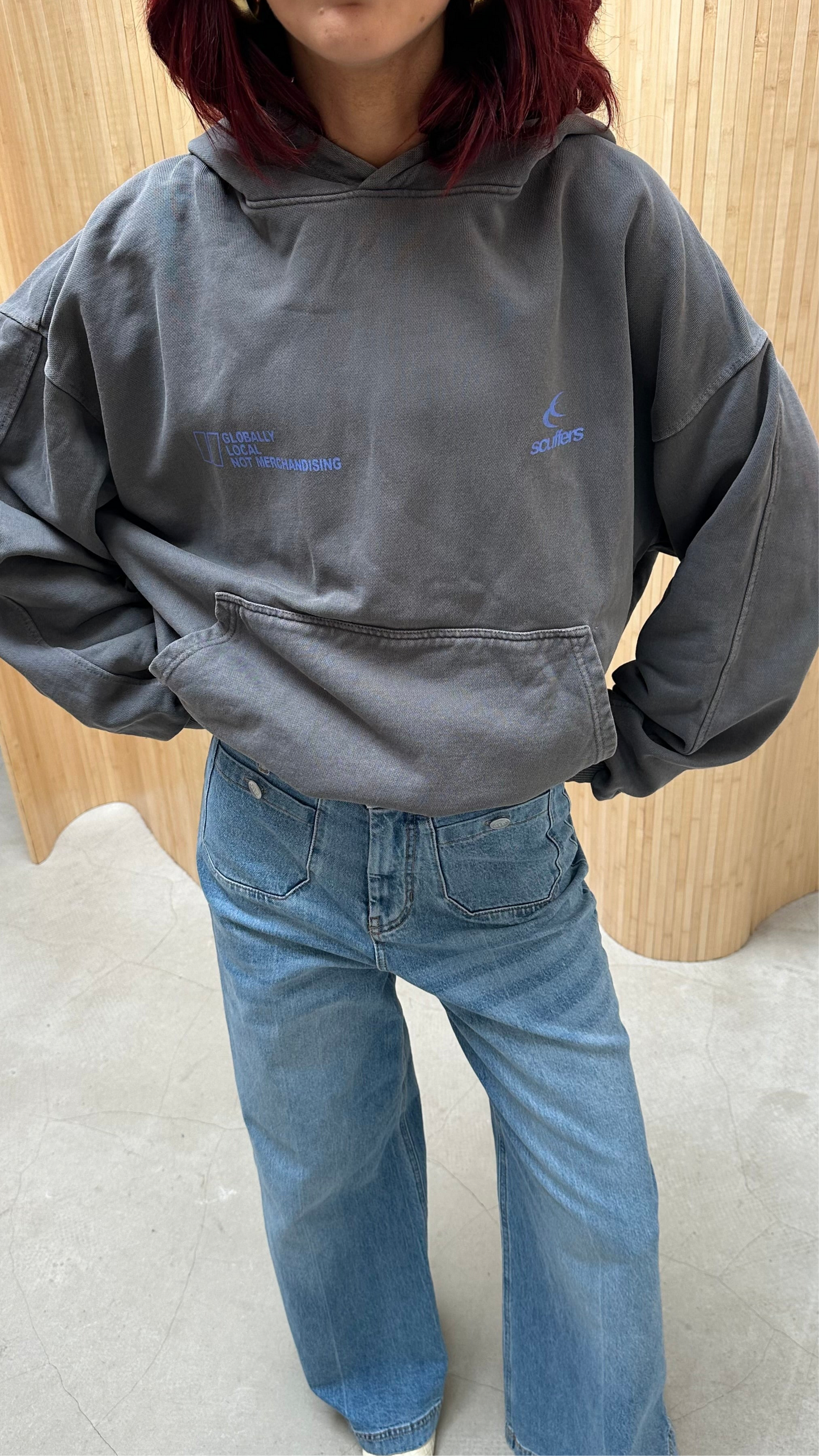 Scuffers blue graphic - hoodie