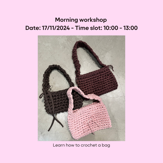 Crochet bag workshop Morning 17/11/2024